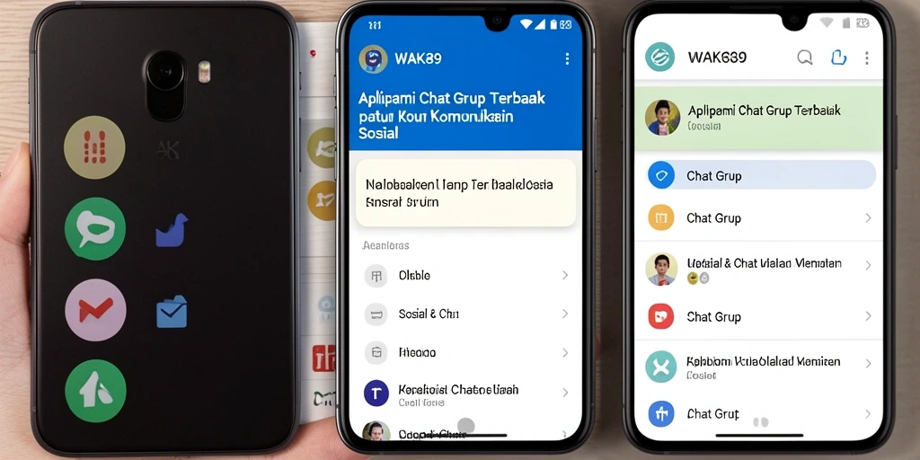 Antarmuka WAK89 untuk Chat Grup yang interaktif dan menarik.