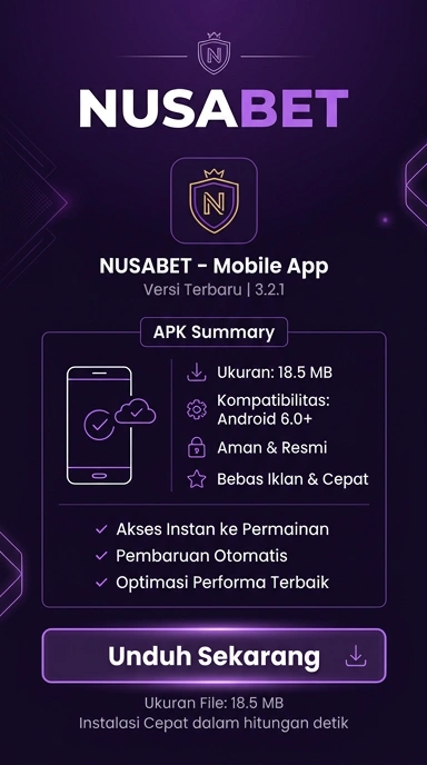 Tampilan halaman APK nusabet